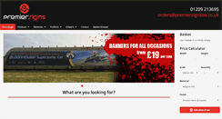 Desktop Screenshot of premiersignssw.co.uk